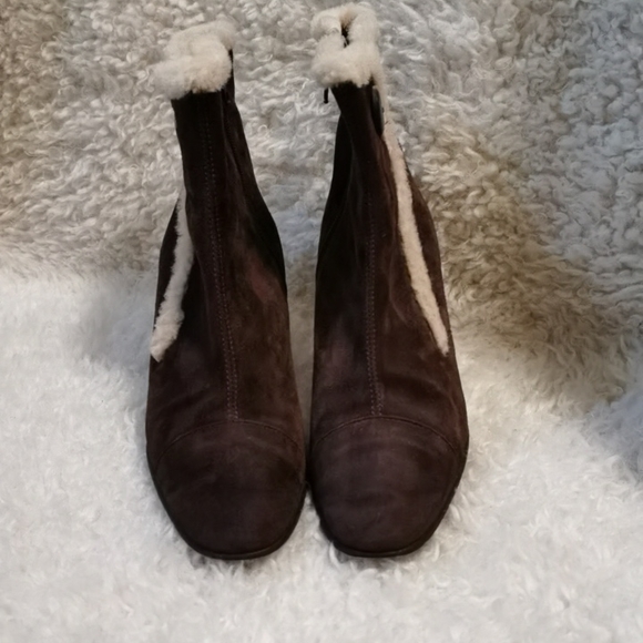 Massimo Baldi Sherpa Trim Booties 6.5B - Picture 2 of 9